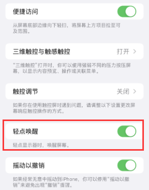 迁安苹果授权维修站分享iPhone轻点无法唤醒怎么办 