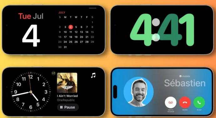 迁安苹果手机维修分享iOS17横屏充电待机显示有什么好处 
