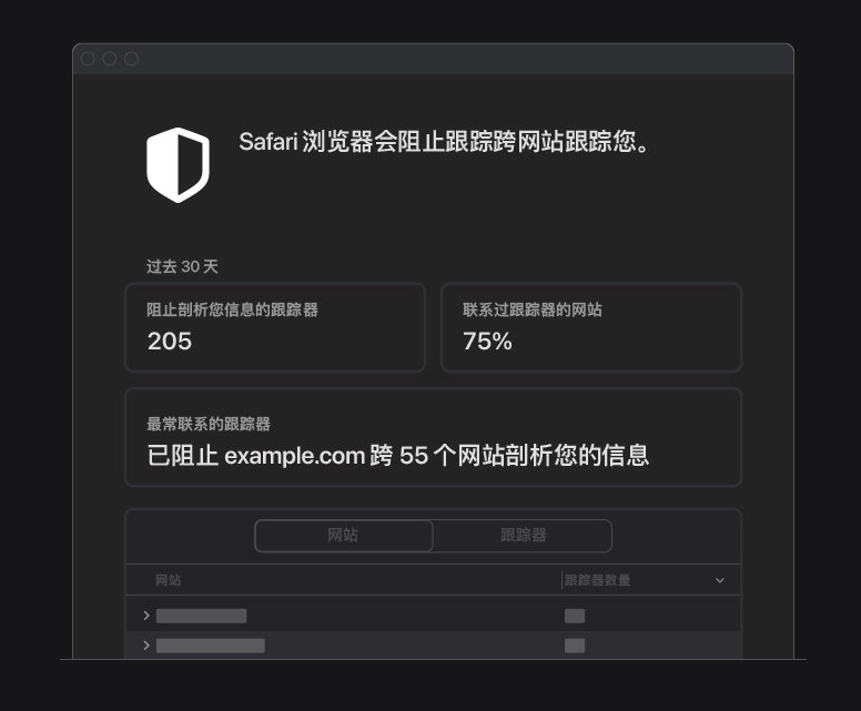迁安苹果手机维修分享如何在 Safari 浏览器中查看和打开隐私报告 